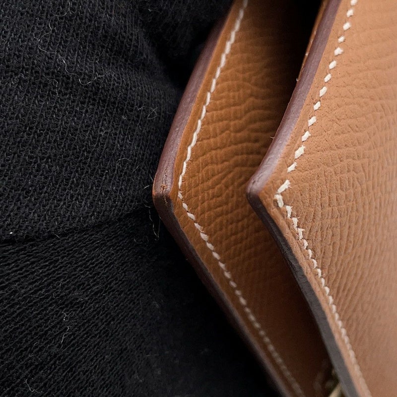 エルメス 二つ折り財布 ベアンコンパクト ゴールド/ゴールド金具 エプソン Y刻印 HERMES 財布
