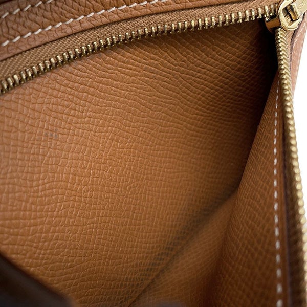 エルメス 二つ折り財布 ベアンコンパクト ゴールド/ゴールド金具 エプソン Y刻印 HERMES 財布