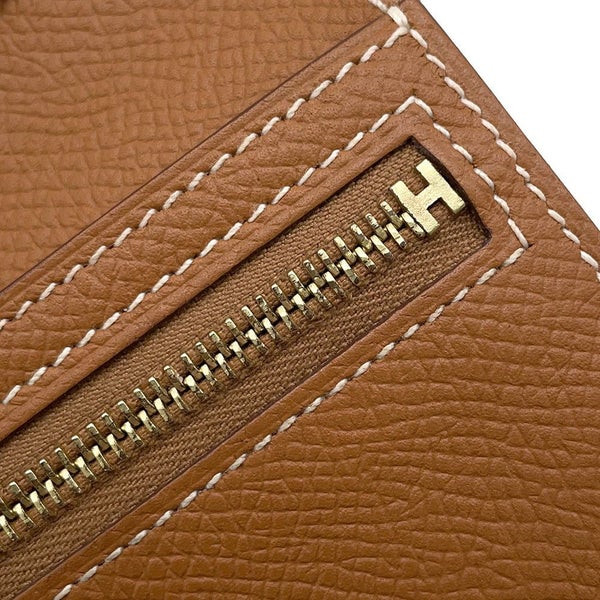 エルメス 二つ折り財布 ベアンコンパクト ゴールド/ゴールド金具 エプソン Y刻印 HERMES 財布