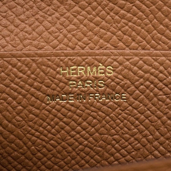 エルメス 二つ折り財布 ベアンコンパクト ゴールド/ゴールド金具 エプソン Y刻印 HERMES 財布