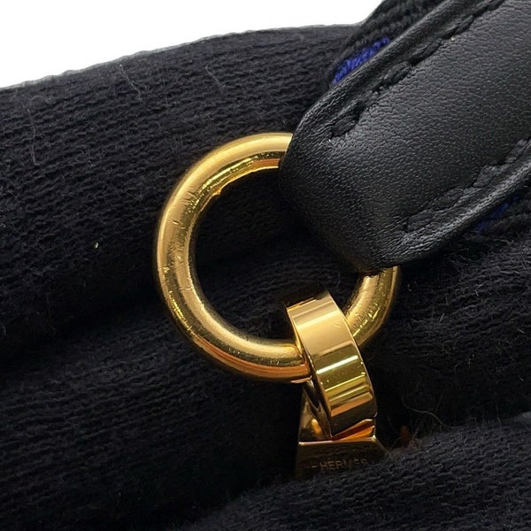 エルメス ショルダーストラップ フリッパーボール バンドリエール サングル ブルー/ブラウン/ゴールド金具 Z刻印