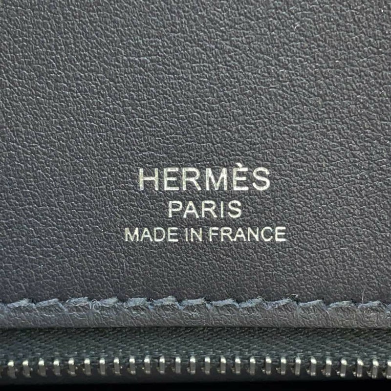 エルメス バーキン25 キャバン/ブルーサフィール/シルバー金具 スイフト/タフタージュ B刻印 HERMES Birkin ハンドバッグ