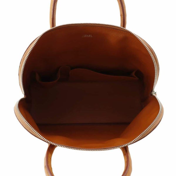 エルメス ハンドバッグ ボリード ウェブ チェスナッツ/シルバー金具 オーストリッチ □E刻印