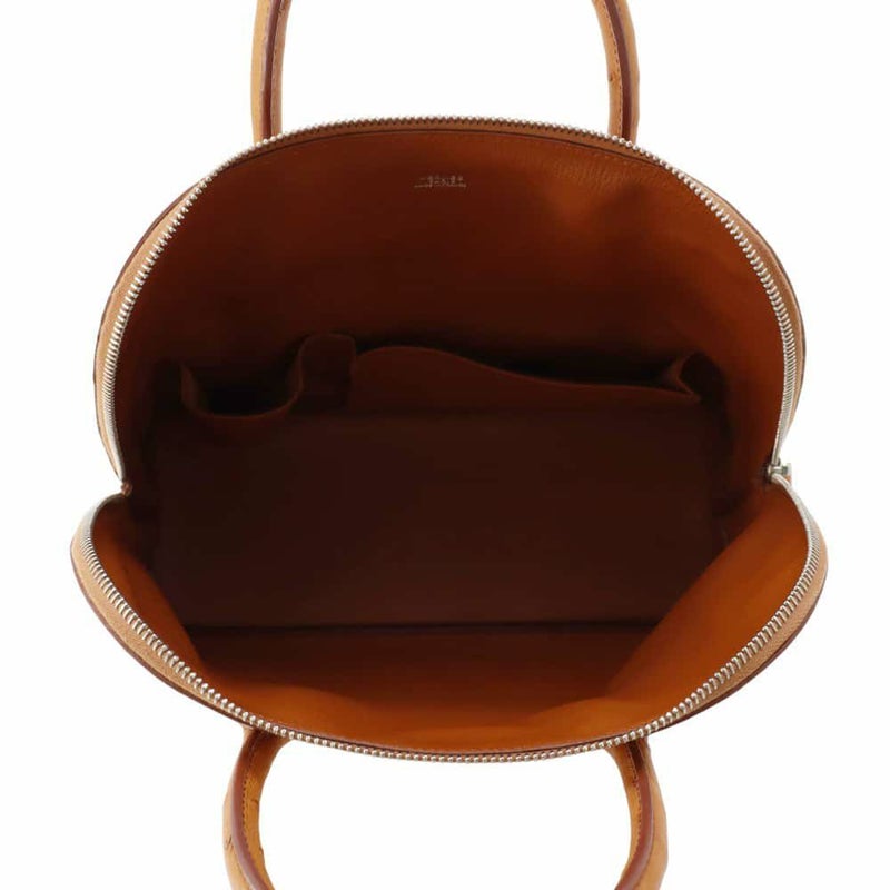 エルメス ハンドバッグ ボリード ウェブ チェスナッツ/シルバー金具 オーストリッチ □E刻印