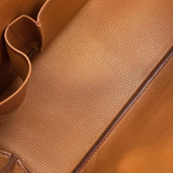 エルメス ハンドバッグ ボリード ウェブ チェスナッツ/シルバー金具 オーストリッチ □E刻印