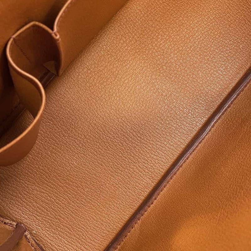 エルメス ハンドバッグ ボリード ウェブ チェスナッツ/シルバー金具 オーストリッチ □E刻印