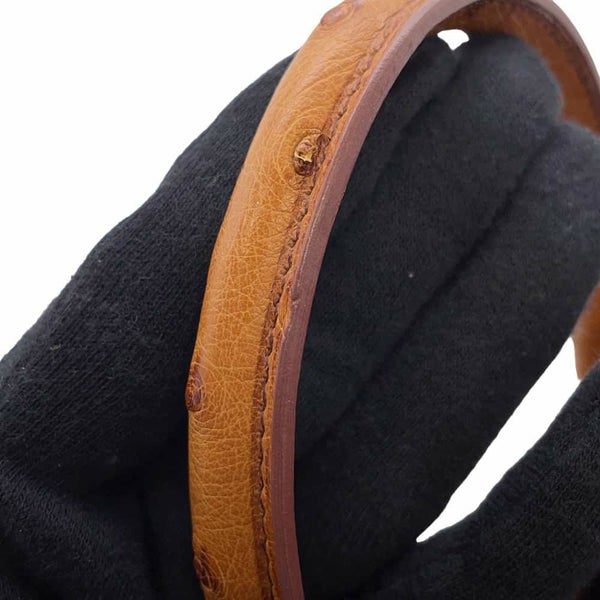 エルメス ハンドバッグ ボリード ウェブ チェスナッツ/シルバー金具 オーストリッチ □E刻印