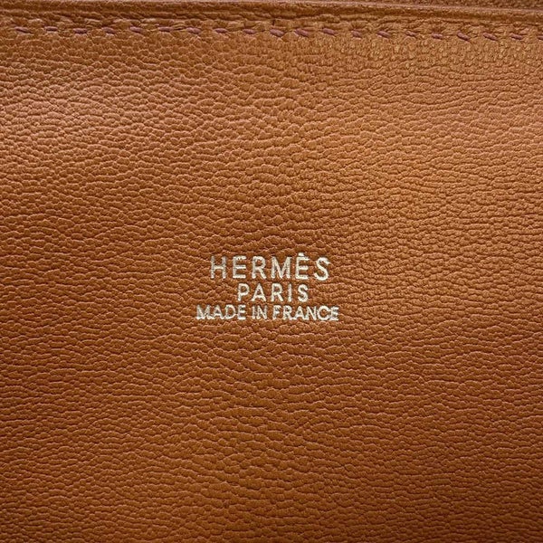 エルメス ハンドバッグ ボリード ウェブ チェスナッツ/シルバー金具 オーストリッチ □E刻印