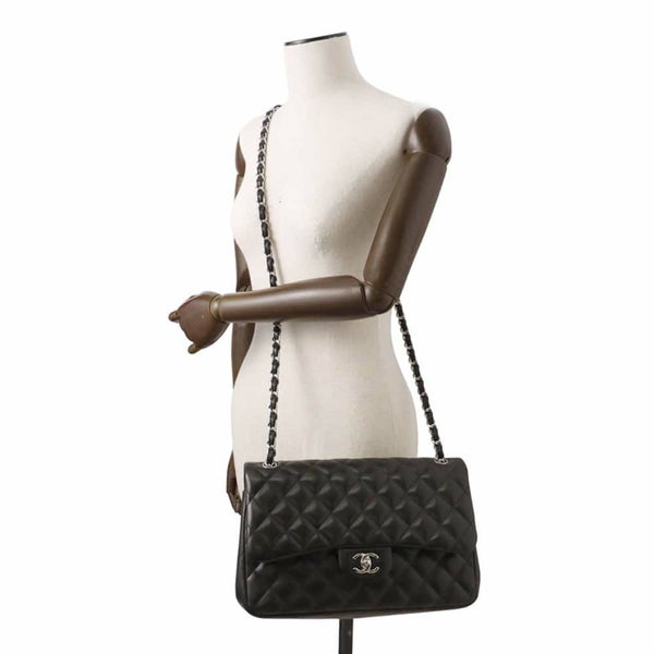 シャネル チェーンショルダーバッグ マトラッセ30 ラムスキン ココマーク A58600 CHANEL バッグ 黒