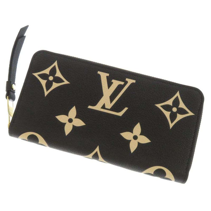 ルイヴィトン 長財布 モノグラム・アンプラント ジッピー・ウォレット M80481 LOUIS VUITTON ヴィトン 財布 ラウンドファスナー ブラック 黒
