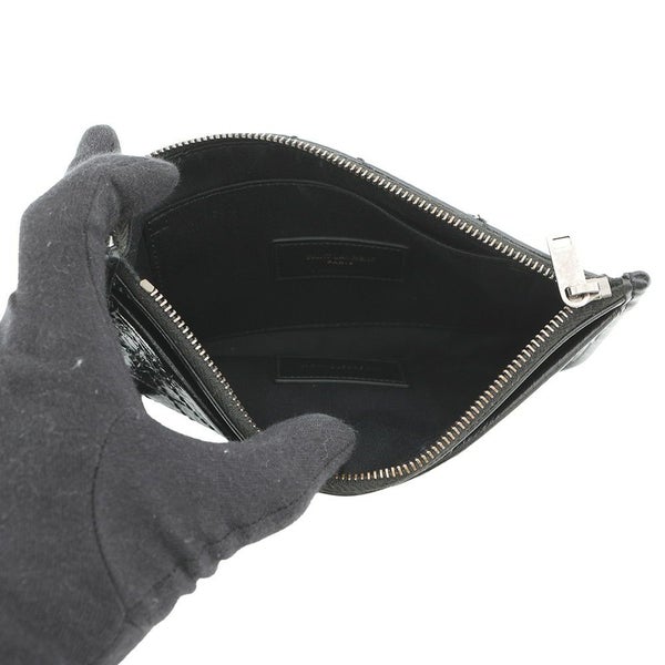 サンローランパリ ポーチ ニキ ビル レザー 583577 SAINT LAURENT PARIS 黒