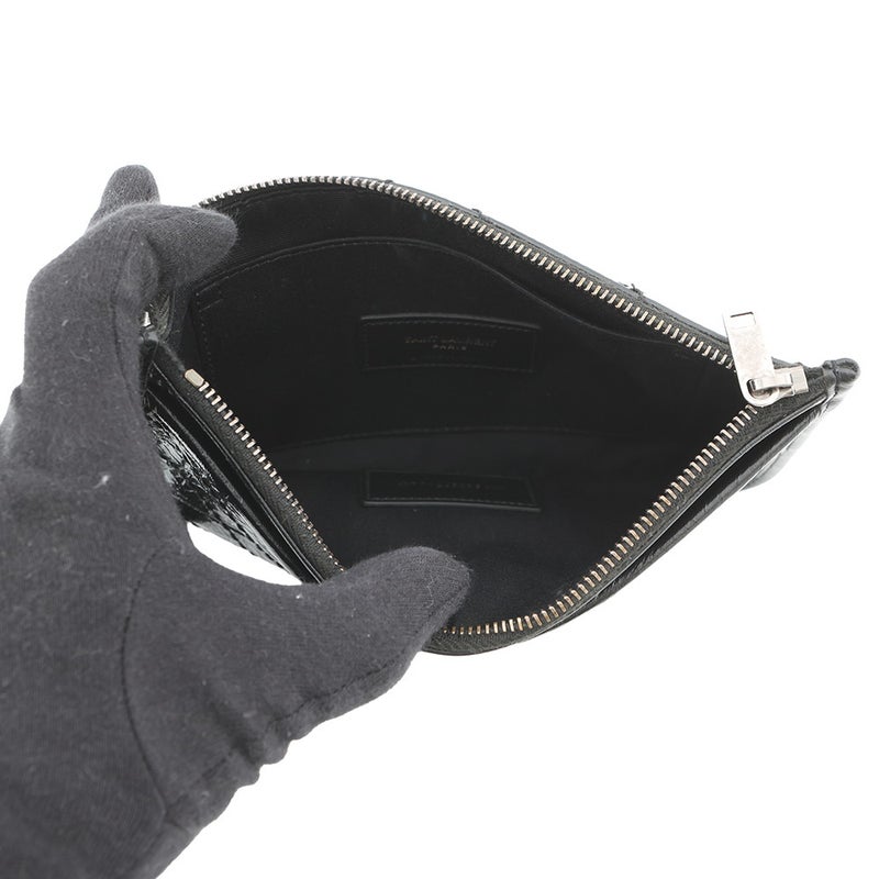 サンローランパリ ポーチ ニキ ビル レザー 583577 SAINT LAURENT PARIS 黒