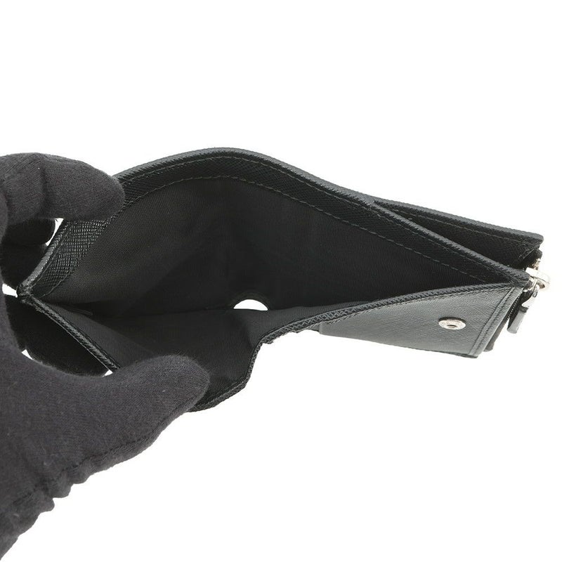 プラダ 二つ折り財布 Re-Nylon トライアングルロゴ コンパクトウォレット ナイロン 2ML049 PRADA 黒