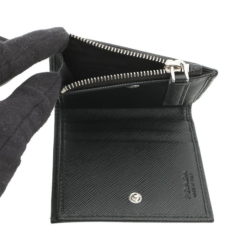 プラダ 二つ折り財布 Re-Nylon トライアングルロゴ コンパクトウォレット ナイロン 2ML049 PRADA 黒