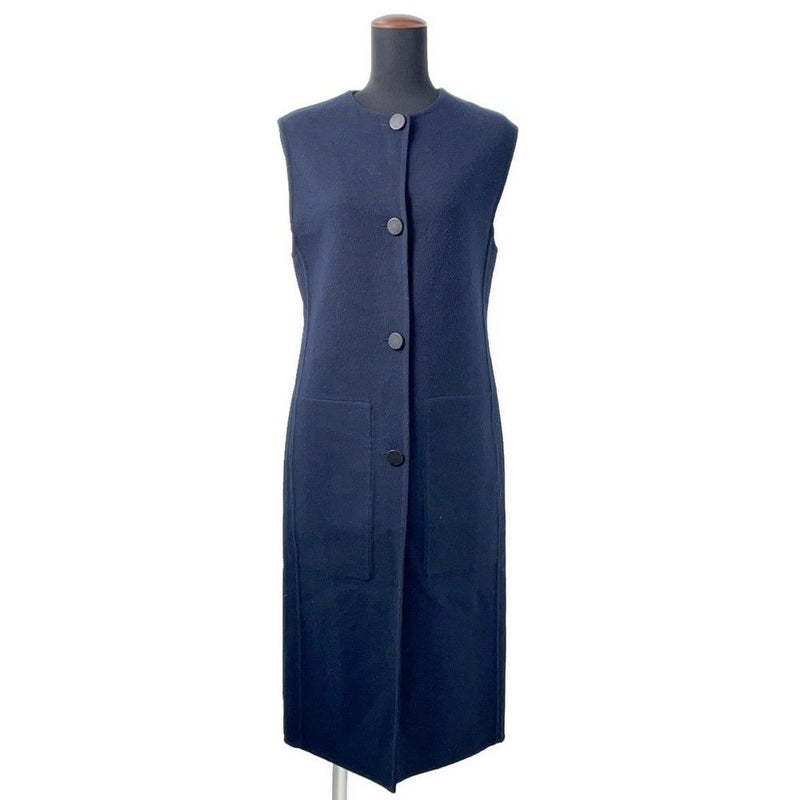 エルメス ロングジレ ベスト カシミヤ レディースサイズ34 HERMES トップス