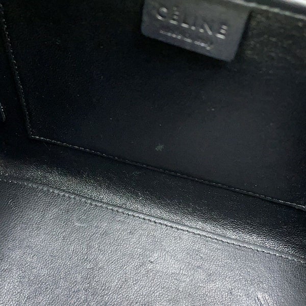 セリーヌ ハンドバッグ ラゲージ ナノショッパー リザード CELINE 2way 黒