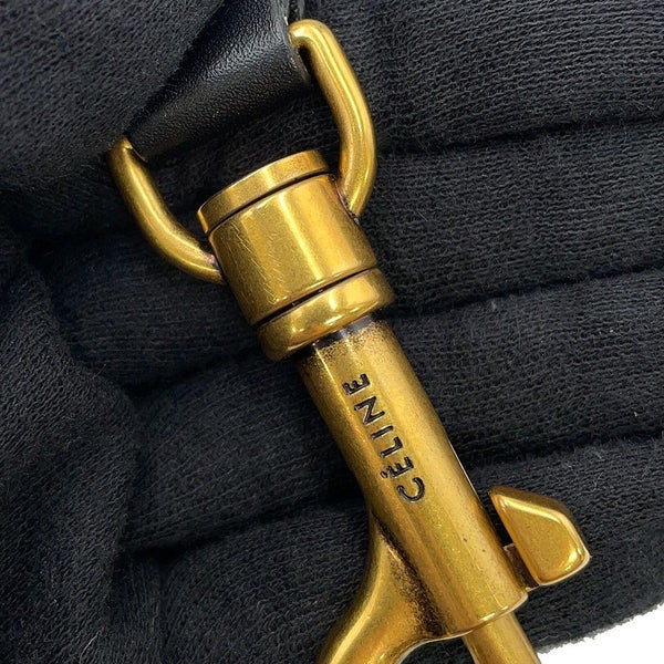 セリーヌ ハンドバッグ ラゲージ ナノショッパー リザード CELINE 2way 黒