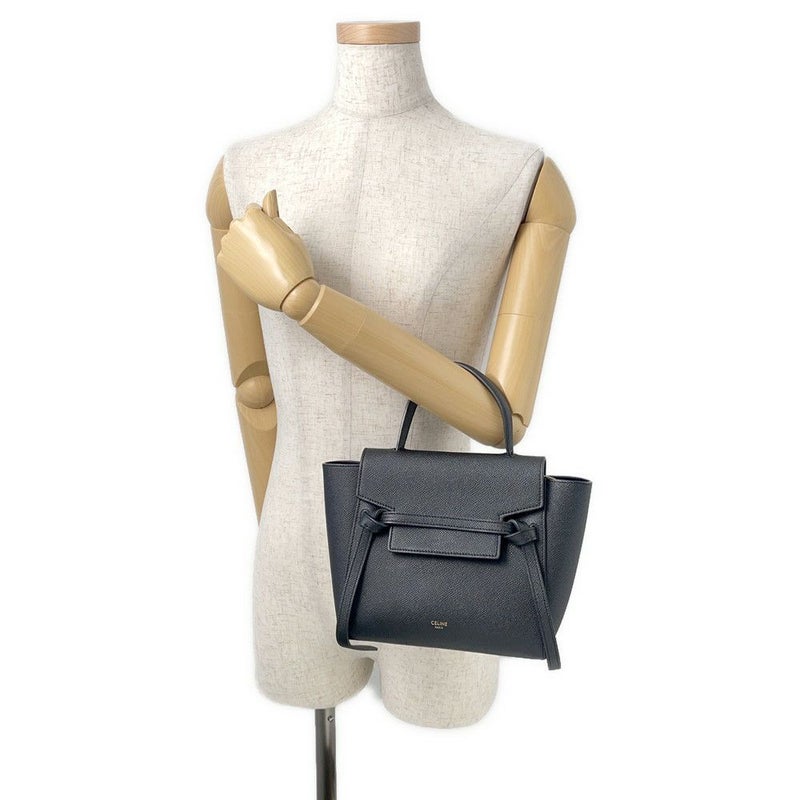 セリーヌ ハンドバッグ ベルトバッグ ナノ 189003 CELINE 2way 黒