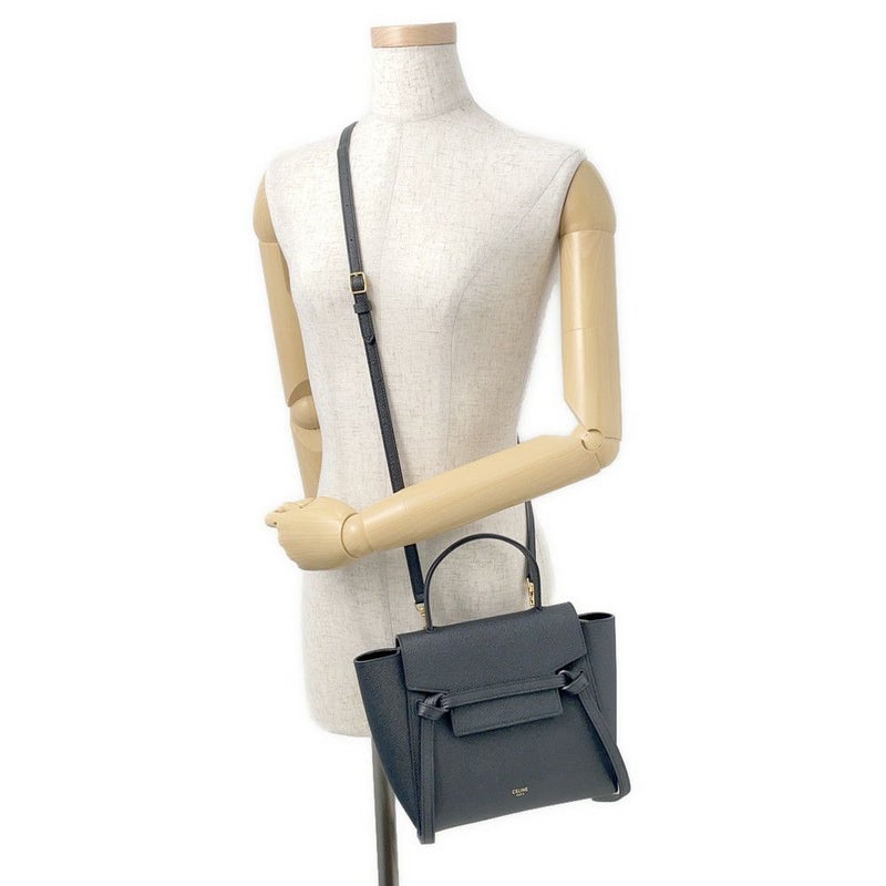 セリーヌ ハンドバッグ ベルトバッグ ナノ 189003 CELINE 2way 黒