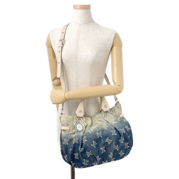 セリーヌ ハンドバッグ パリマカダム デニム CELINE 2way