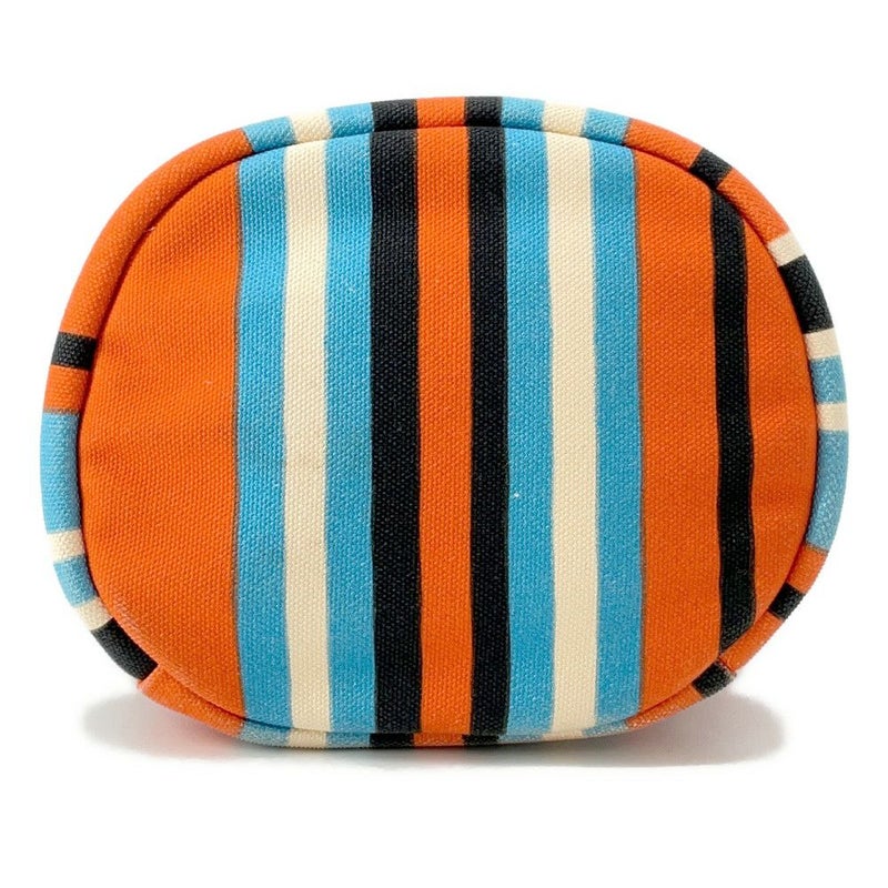 プラダ ショルダーバッグ トライアングルロゴ ストライプ キャンバス 2VH147 PRADA