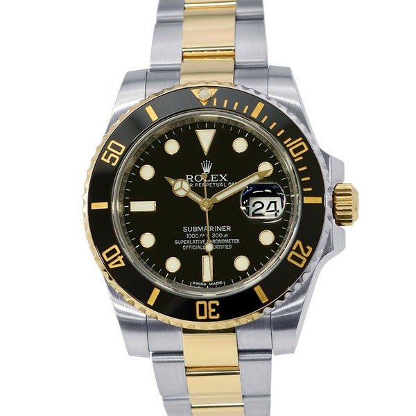 ロレックス サブマリーナ デイト コンビ SS/K18YG 116613LN ROLEX 腕時計 ウォッチ 黒文字盤