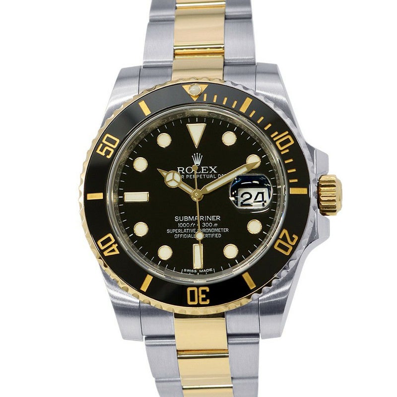 ロレックス サブマリーナ デイト コンビ SS/K18YG 116613LN ROLEX 腕時計 ウォッチ 黒文字盤