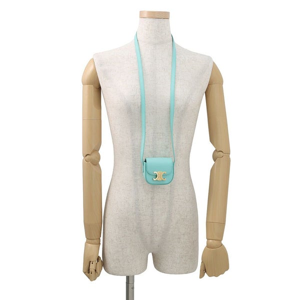 セリーヌ イヤホンケース AirPods トリオンフ シャイニーカーフレザー 10L013DPV CELINE