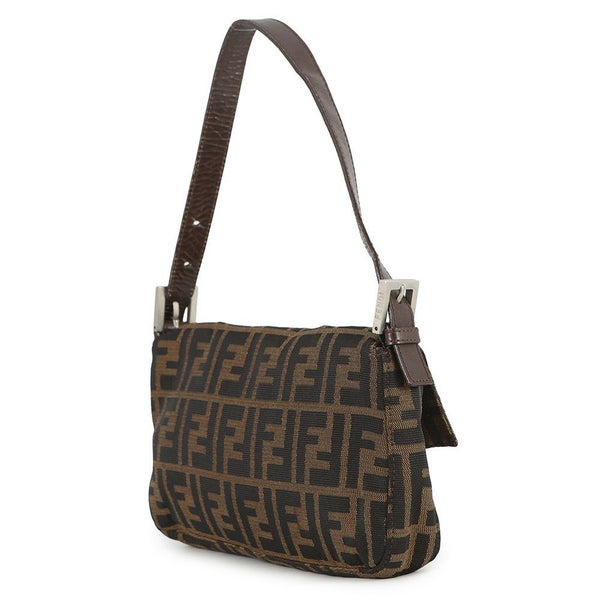 フェンディ ハンドバッグ ズッカ柄 マンマバケット キャンバス レザー 33492 FENDI ワンショルダー