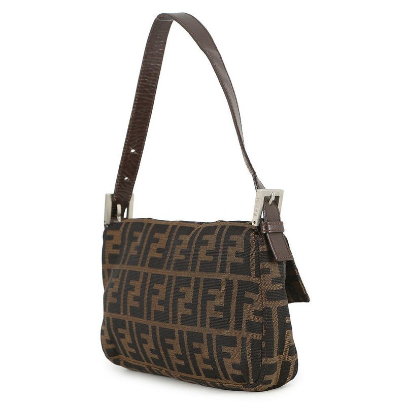 フェンディ ハンドバッグ ズッカ柄 マンマバケット キャンバス レザー 33492 FENDI ワンショルダー