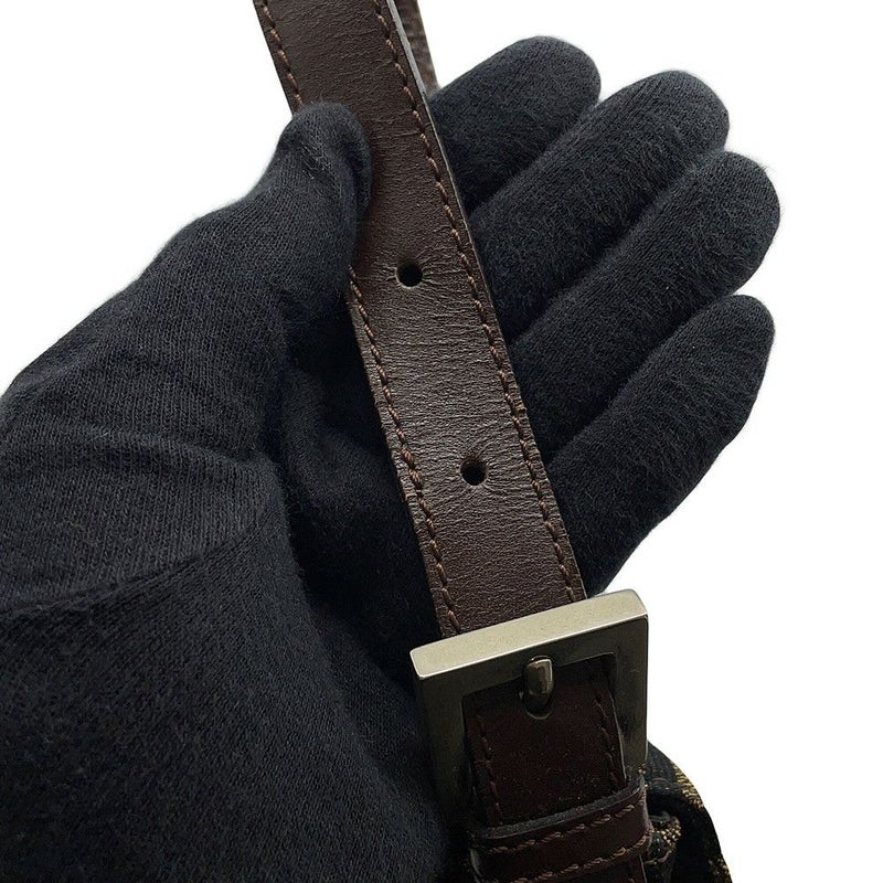 フェンディ ハンドバッグ ズッカ柄 マンマバケット キャンバス レザー 33492 FENDI ワンショルダー