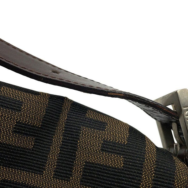 フェンディ ハンドバッグ ズッカ柄 マンマバケット キャンバス レザー 33492 FENDI ワンショルダー