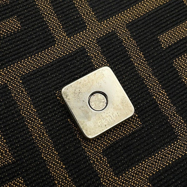 フェンディ ハンドバッグ ズッカ柄 マンマバケット キャンバス レザー 33492 FENDI ワンショルダー