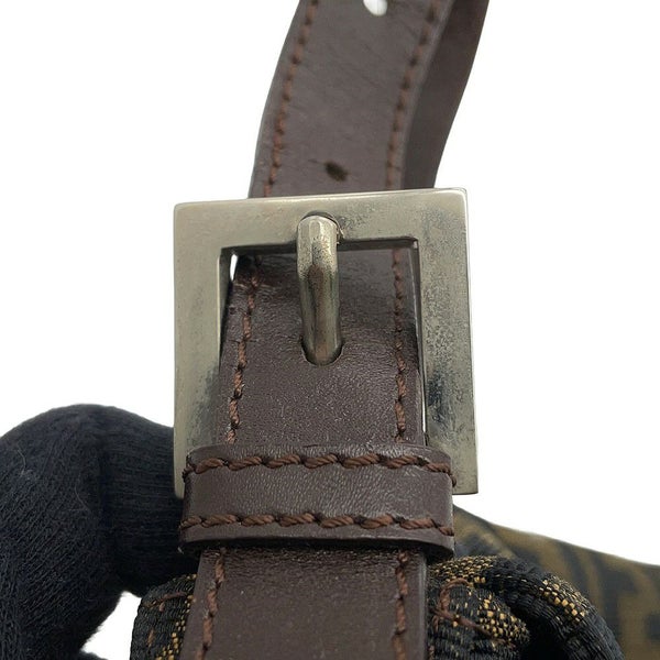フェンディ ハンドバッグ ズッカ柄 マンマバケット キャンバス レザー 33492 FENDI ワンショルダー