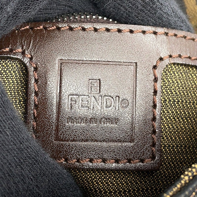フェンディ ハンドバッグ ズッカ柄 マンマバケット キャンバス レザー 33492 FENDI ワンショルダー
