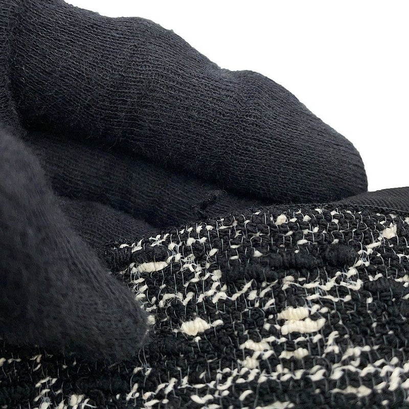 クリスチャン・ディオール ワンピース マクロカナージュ ツイード ショート フレアドレス レディースサイズ34 421R65A7795 黒