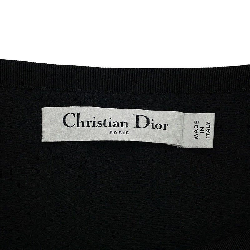 クリスチャン・ディオール ワンピース マクロカナージュ ツイード ショート フレアドレス レディースサイズ34 421R65A7795 黒