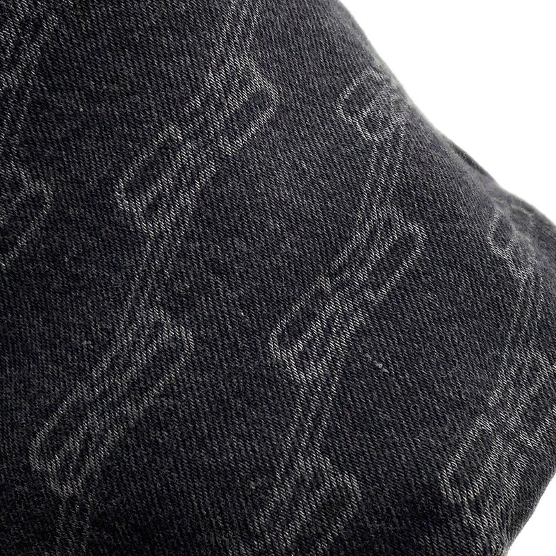 バレンシアガ ショルダーバッグ ル カゴール XS デニム 702431 BALENCIAGA 黒 ミラー付き