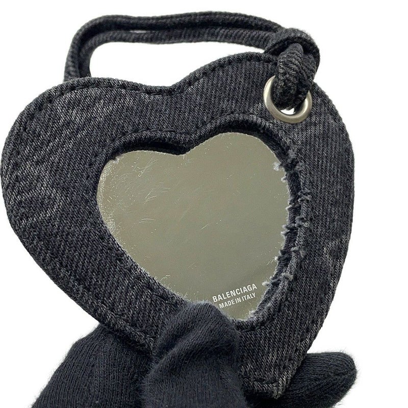バレンシアガ ショルダーバッグ ル カゴール XS デニム 702431 BALENCIAGA 黒 ミラー付き