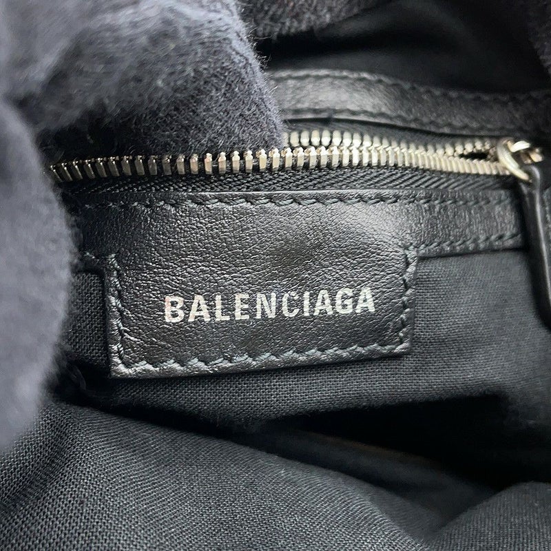 バレンシアガ ショルダーバッグ ル カゴール XS デニム 702431 BALENCIAGA 黒 ミラー付き