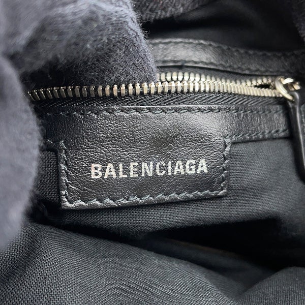 バレンシアガ ショルダーバッグ ル カゴール XS デニム 702431 BALENCIAGA 黒 ミラー付き
