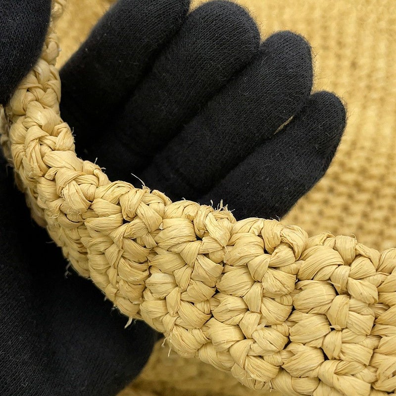 プラダ トートバッグ クロシェ ロゴ ラフィア 1BG392 PRADA