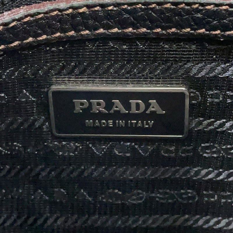 プラダ ショルダーバッグ ロゴ レザー BT0531 PRADA 黒