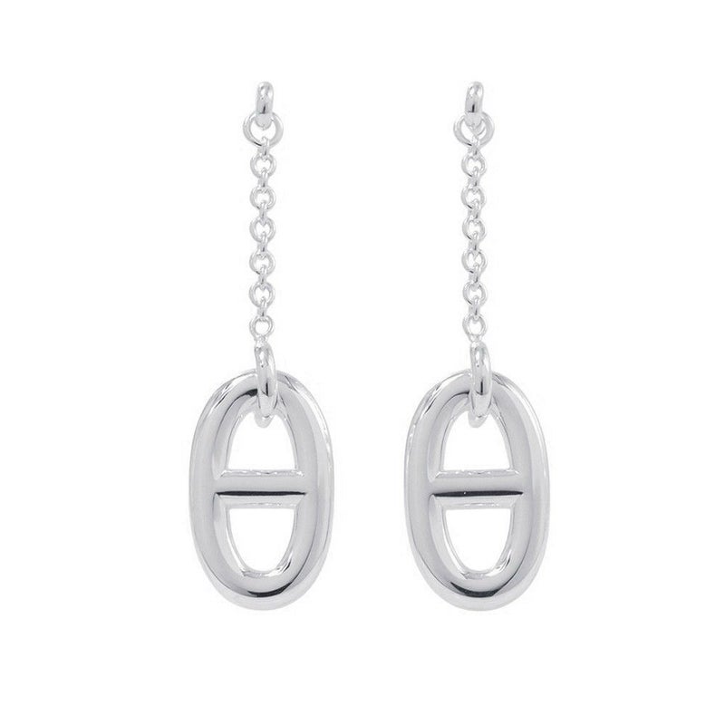 エルメス ピアス シェーヌダンクル ファランドール ピアス MM Earrings SV925シルバー HERMES ジュエリー