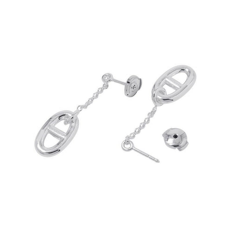 エルメス ピアス シェーヌダンクル ファランドール ピアス MM Earrings SV925シルバー HERMES ジュエリー