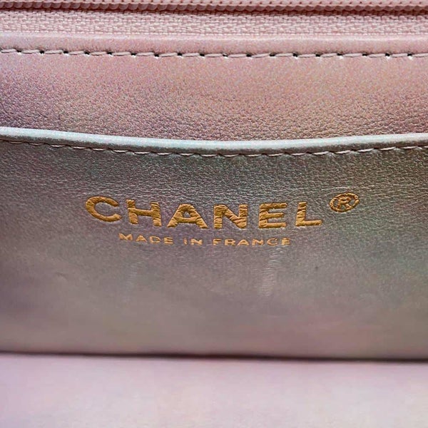 シャネル チェーンショルダーバッグ マトラッセ ココマーク トップハンドル ミニ グラデーション ラムスキン AS2431