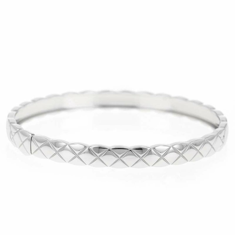 シャネル ブレスレット ココ クラッシュ コレクション ダイヤモンド 81P 約0.25ct K18WGホワイトゴールド サイズL J11491