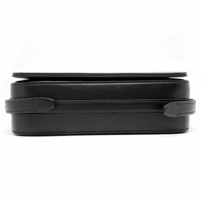 バーバリー ショルダーバッグ ロゴ フラップ レザー 8067035 BURBERRY バッグ 斜め掛け 黒