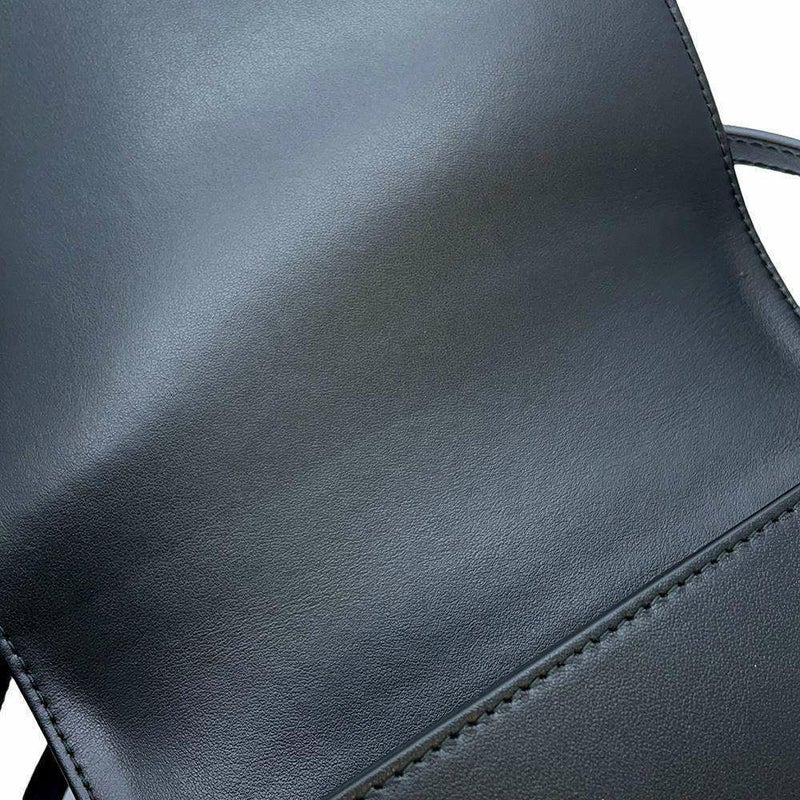 バーバリー ショルダーバッグ ロゴ フラップ レザー 8067035 BURBERRY バッグ 斜め掛け 黒