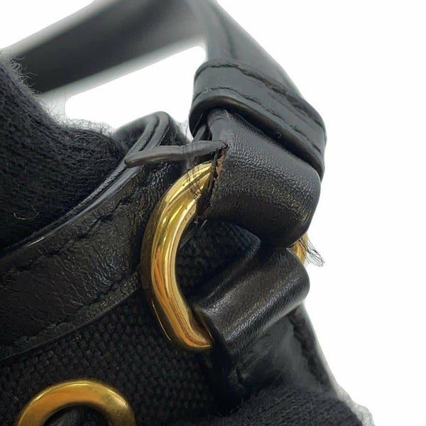 プラダ ハンドバッグ デュエット 巾着 ナイロン レザー1BH038 PRADA ポシェット 2wayショルダーバッグ 黒